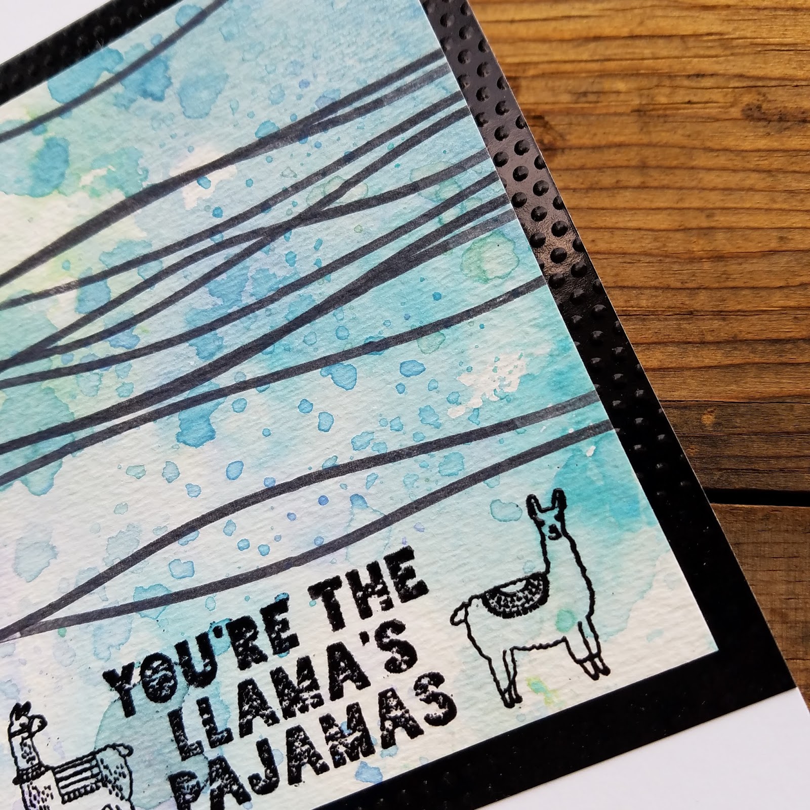 She's Crafty Rubber band technique card...