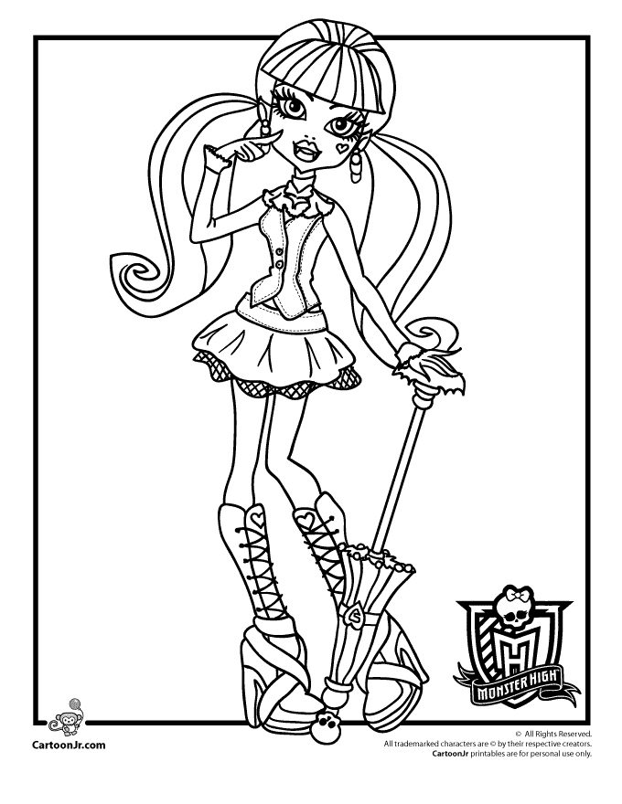 face portrait of lagoona blue coloring pages - photo #16