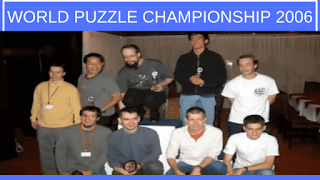 It is photograph from the award ceremony from World Puzzle Championship 2006