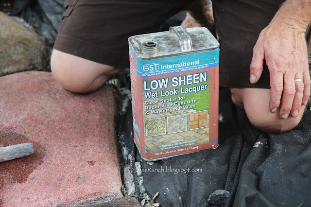 Stone Look Concrete Walkway, Bliss-Ranch.com