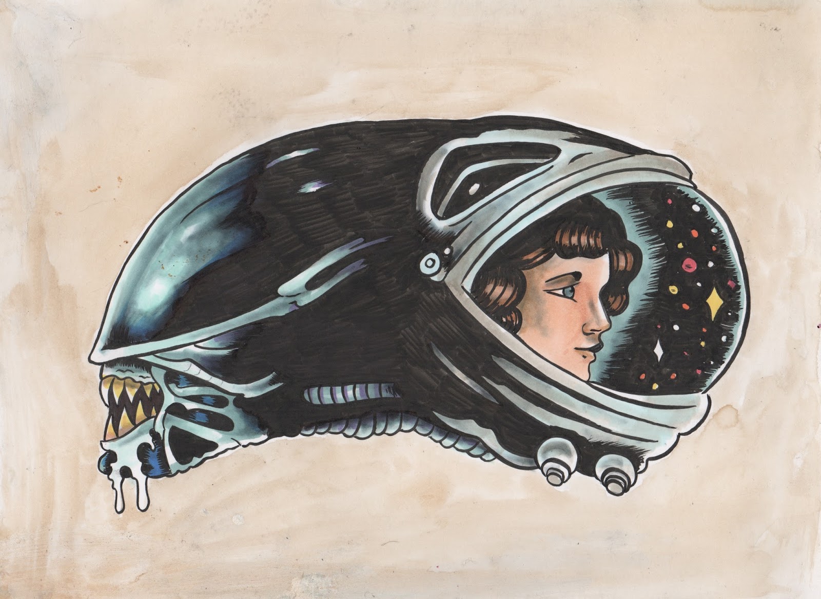 Jaimie As You Wish Filer Art Of Doom Aliens Celebration Illustration Andre The Giant And Vampira