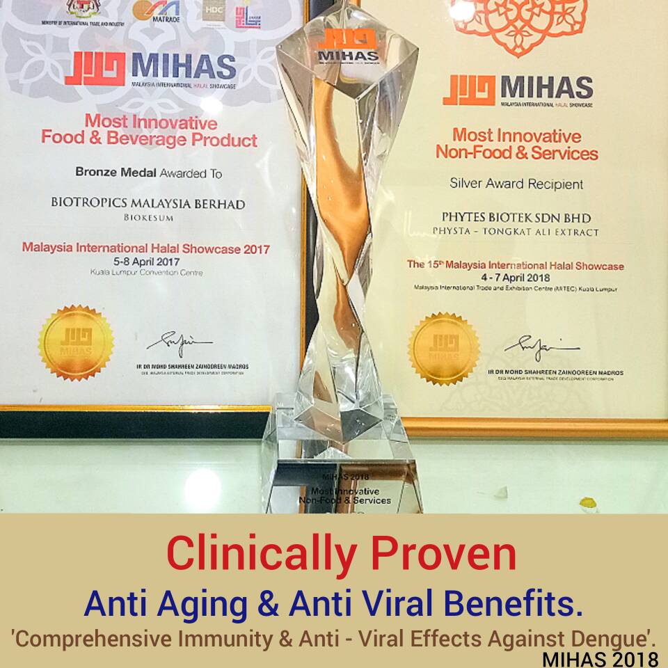 Perfect Supplement. Winner 'Most Innovative Non-Food and Service MIHAS 2018