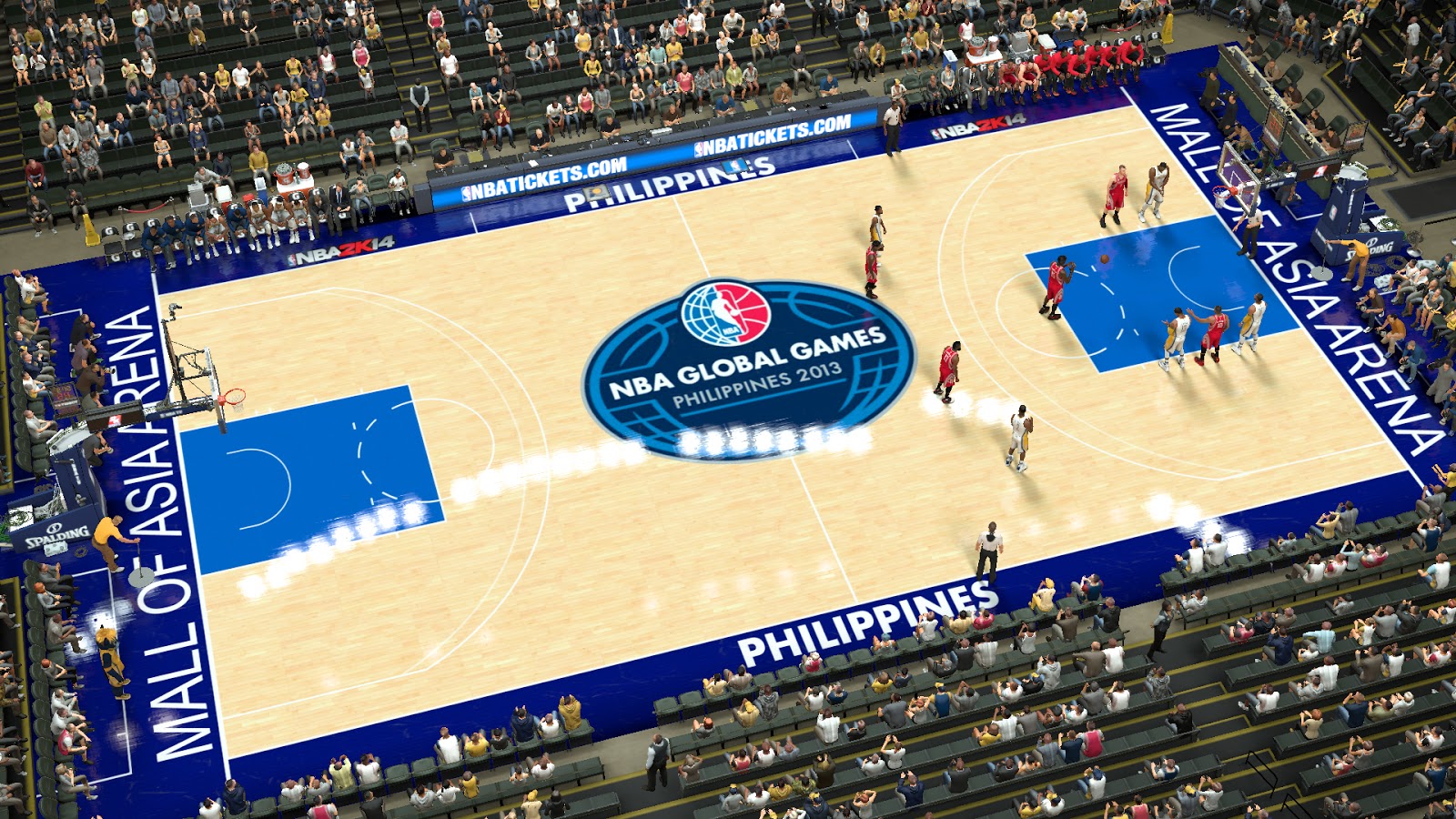 2K Mods by Iron Knight: NBA Global Games Philippines 2013 Court (MOA Arena)1600 x 900