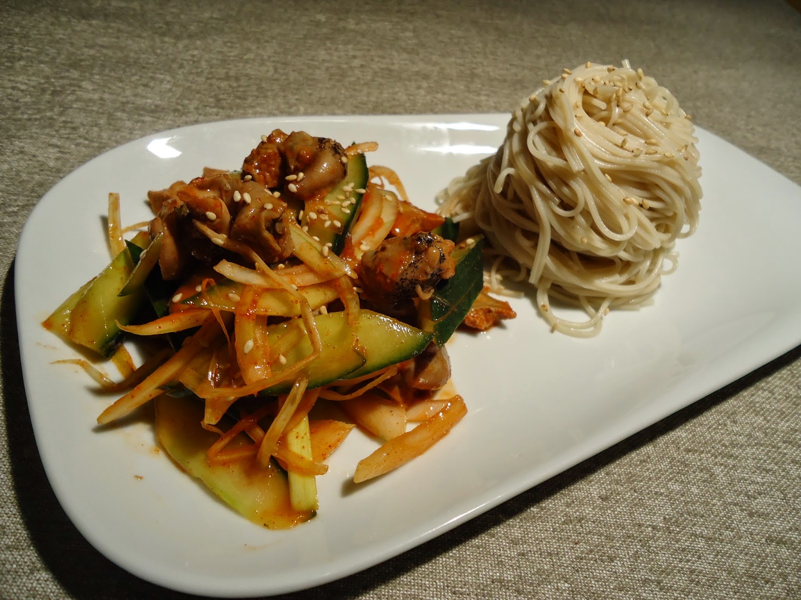 My little Korean kitchen Golbaengimuchim with Somyeon