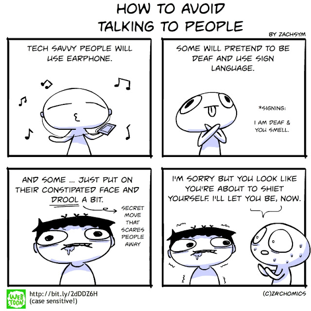 How to resist talking to someone