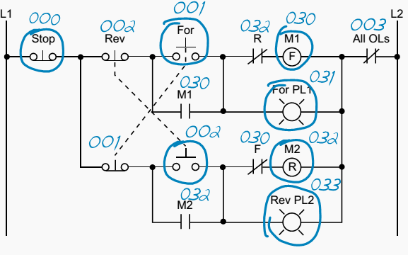 Plc Implementation Of Forward Reverse Motor Cicuit With