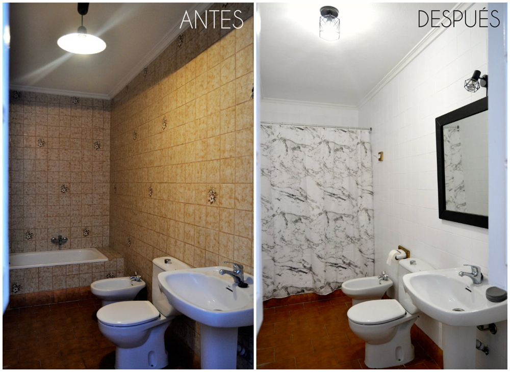 Home staging Menorca, antes y después de un baño, renovación sin obras, con un resultado casi mágico