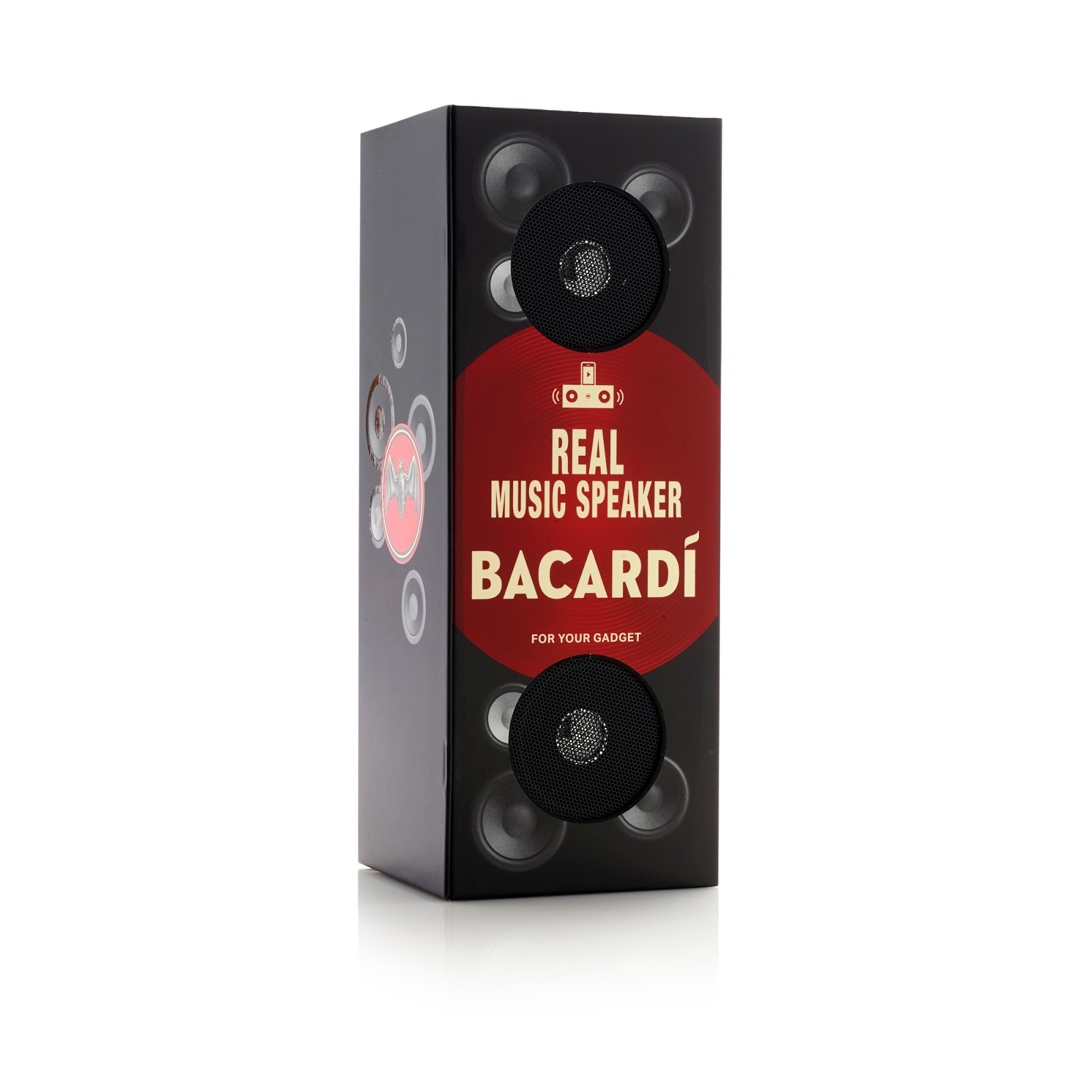 Bacardi Real Music Speaker on Packaging of the World Creative