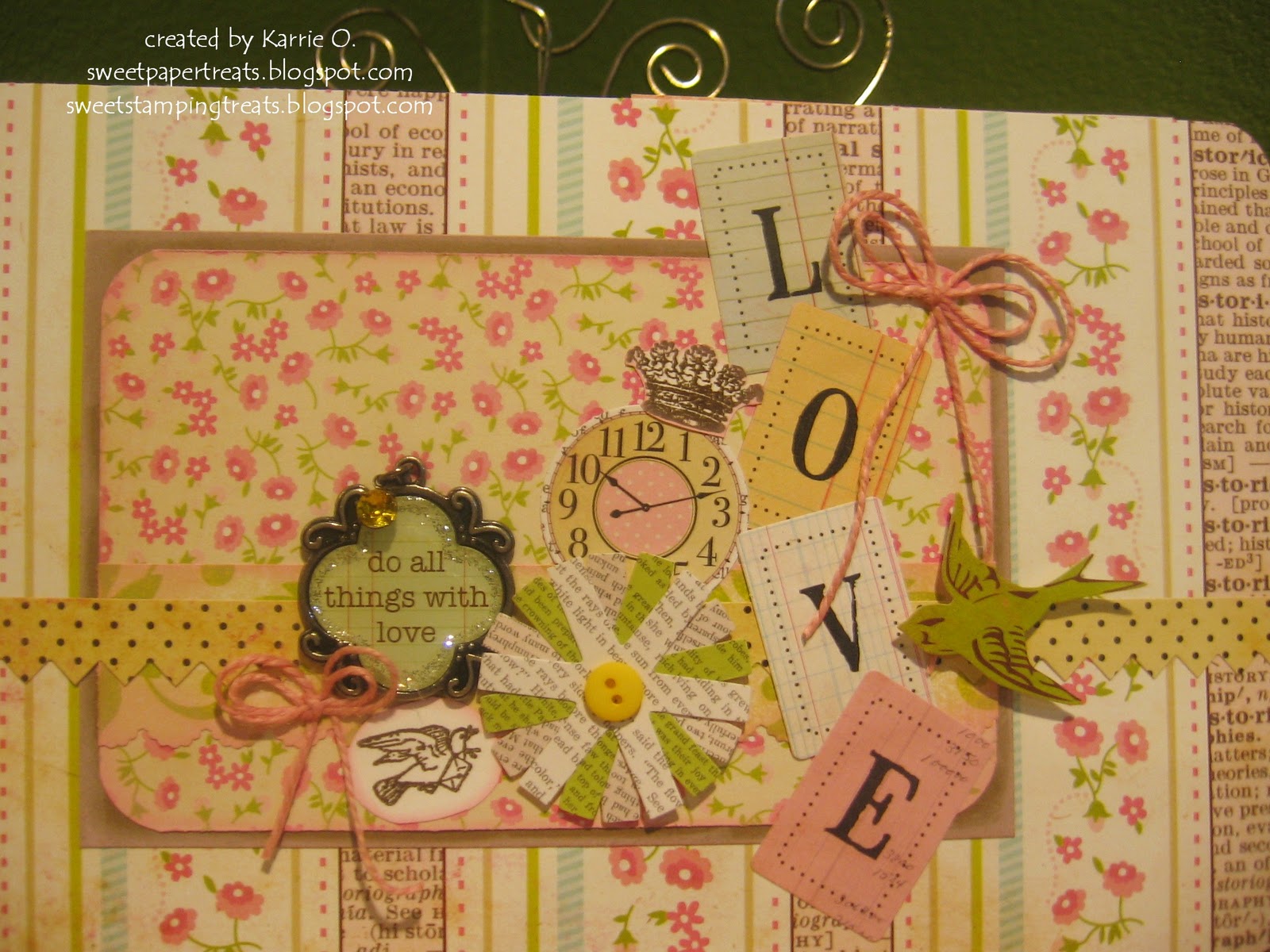 SWEET PAPER TREATS: Another Vintage Love Mini Scrapbook
