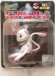 Mew Pokemon figure Tomy Monster Collection black package series