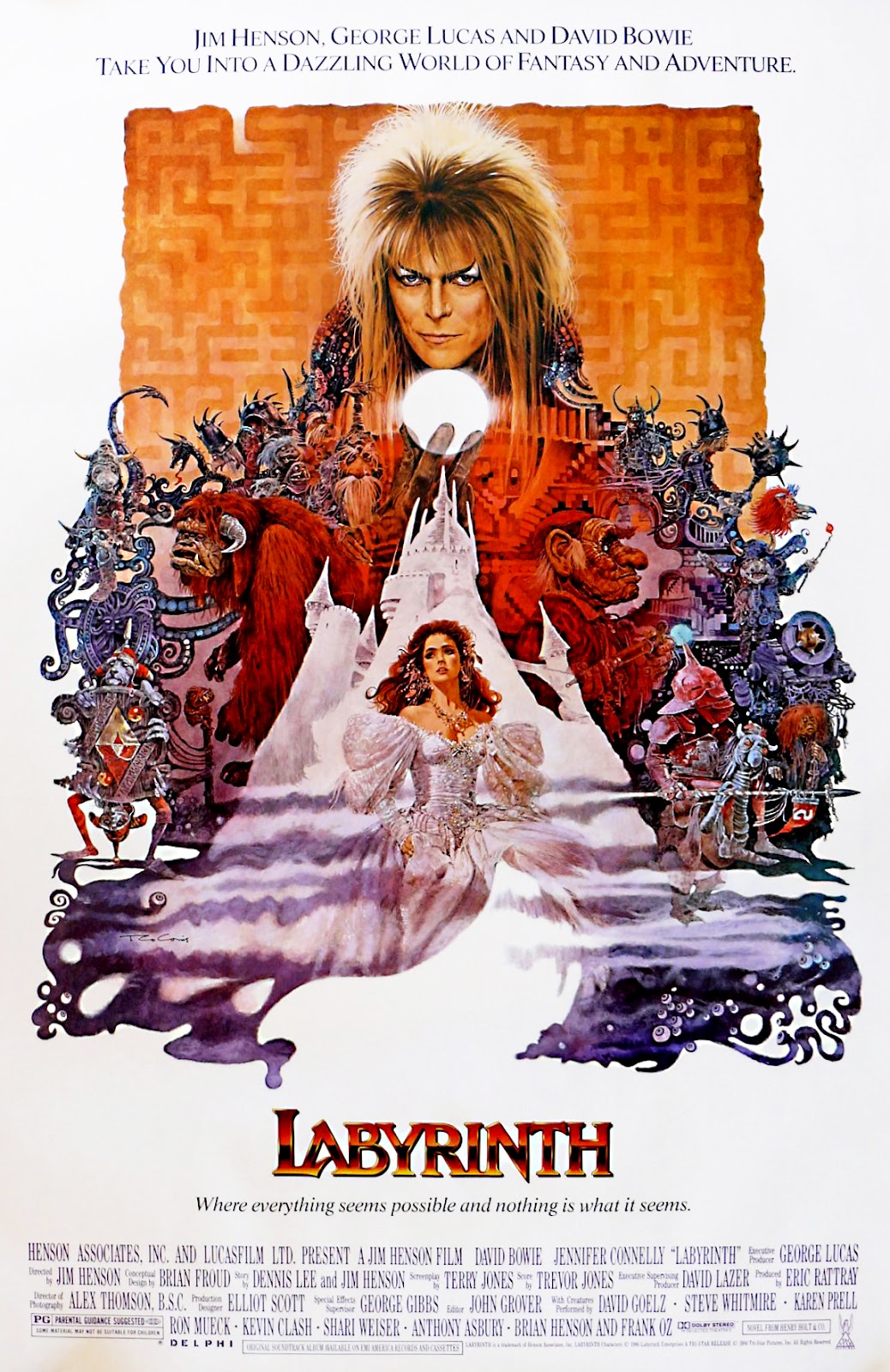 The Geeky Nerfherder Movie Poster Art Labyrinth (1986)