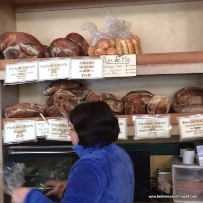 bread rack at The Model Bakery in St. Helena, California