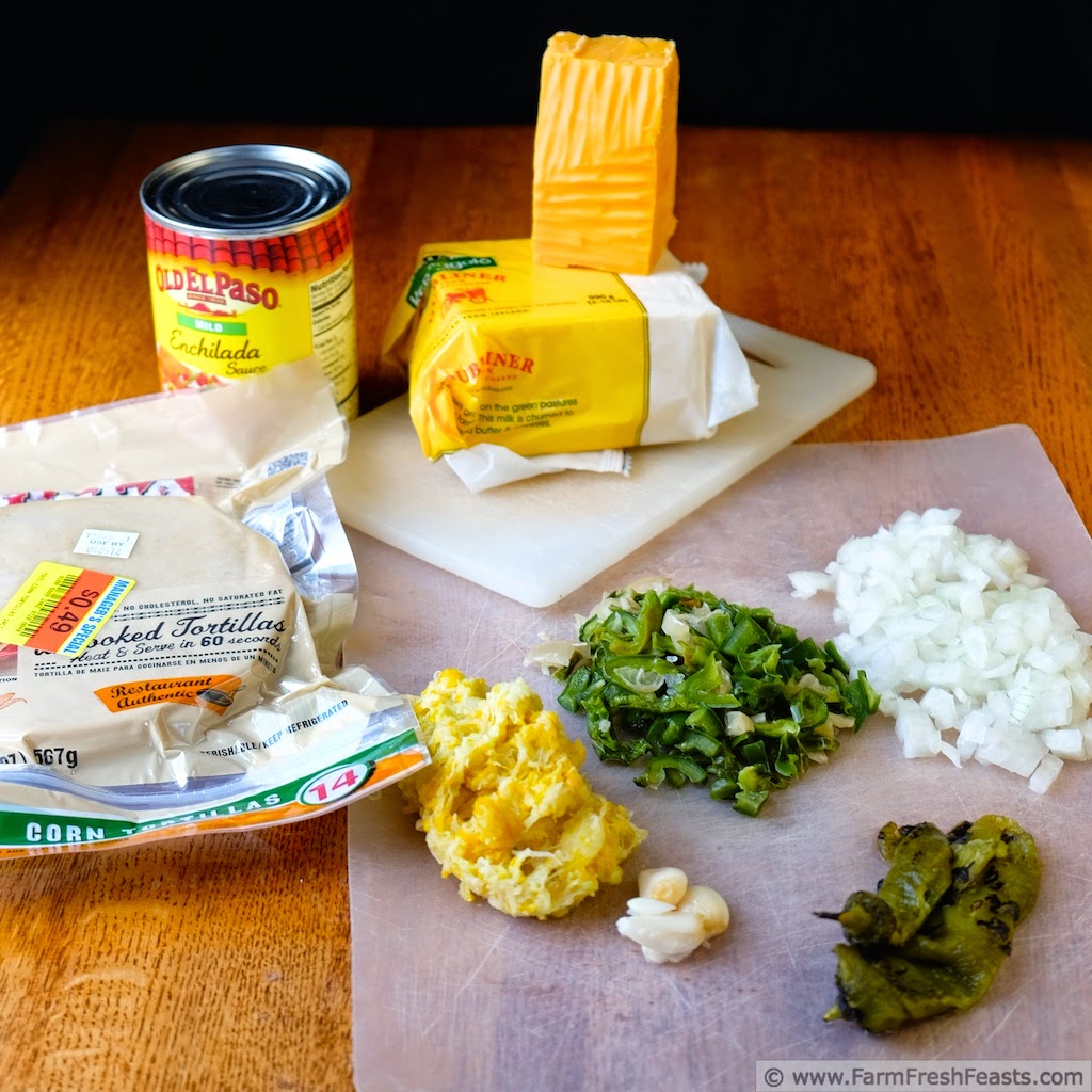 Easy Cheesy Vegetable Rice Enchiladas | Farm Fresh Feasts