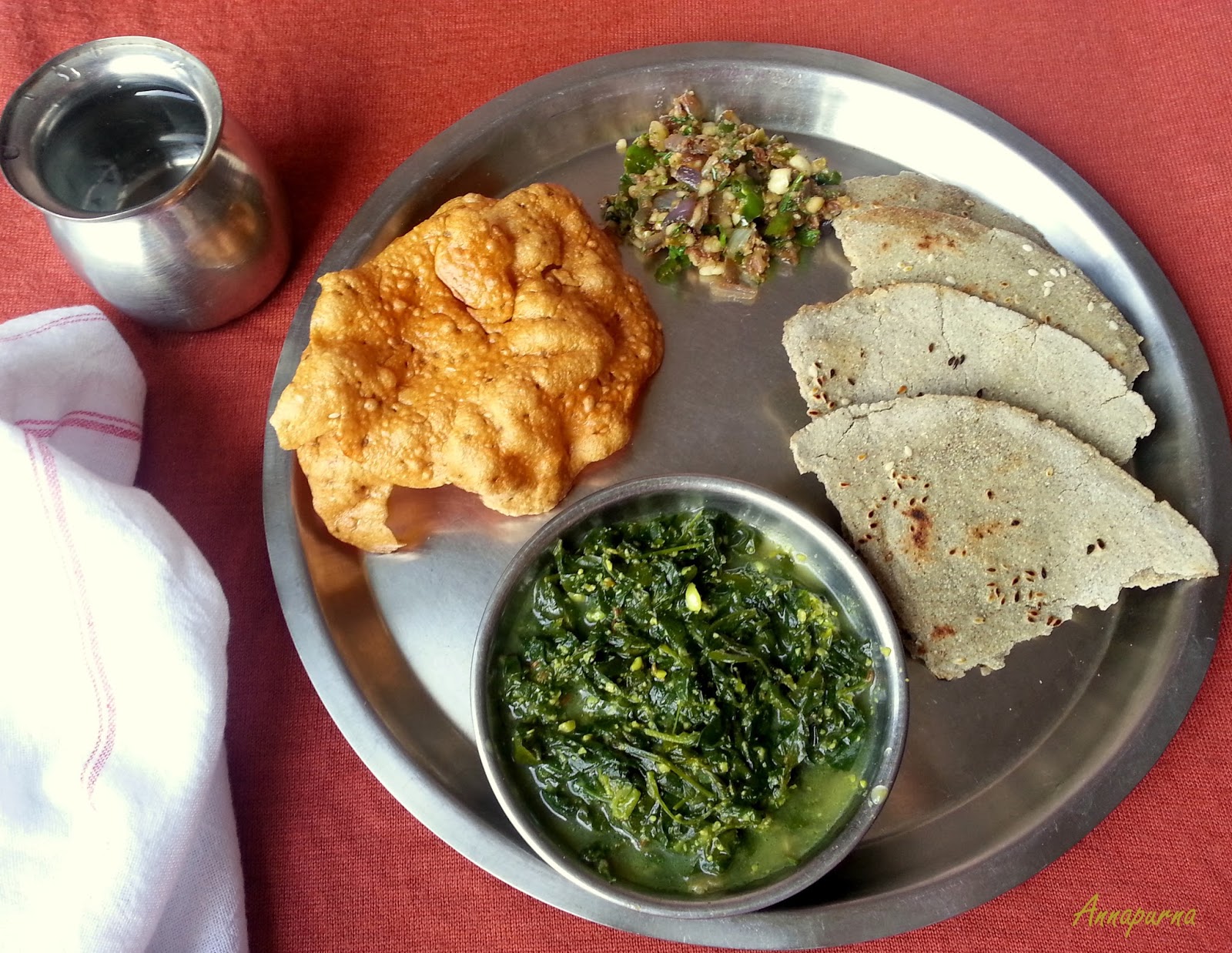 Annapurna Methichi Patal Bhaji / Fenugreek Curry Recipe Form