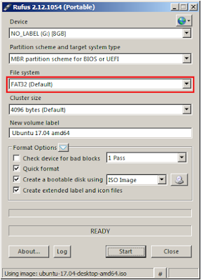 file sistem flashdisk pada bootable ubuntu