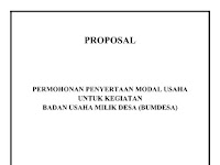 Contoh Proposal Badan Usaha Milik Sendiri
