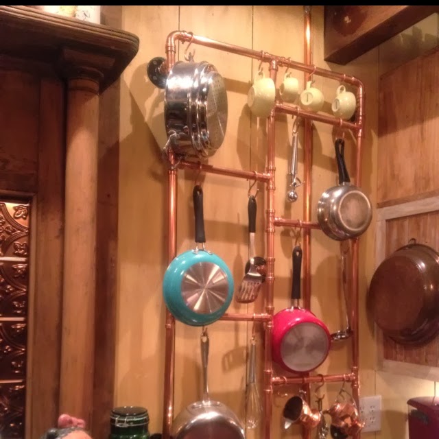 Alejandra Creatini: DIY Copper Pot Rack Ideas