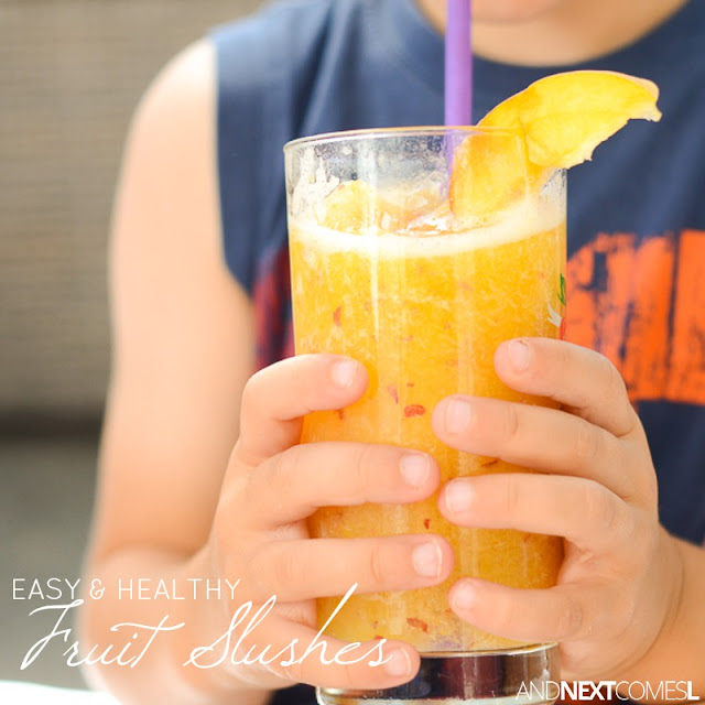 Easy & Healthy Fruit Slushes Recipe And Next Comes L Hyperlexia