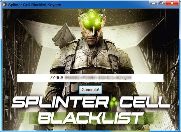 Splinter cell blacklist activation code keygen software