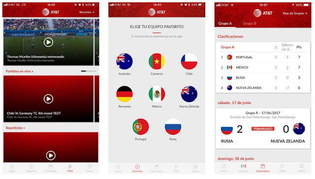 aplicacion AT&T FIFA 18 aplicacion AT&T FIFA 2018 para ver los partidos del mundial gratis