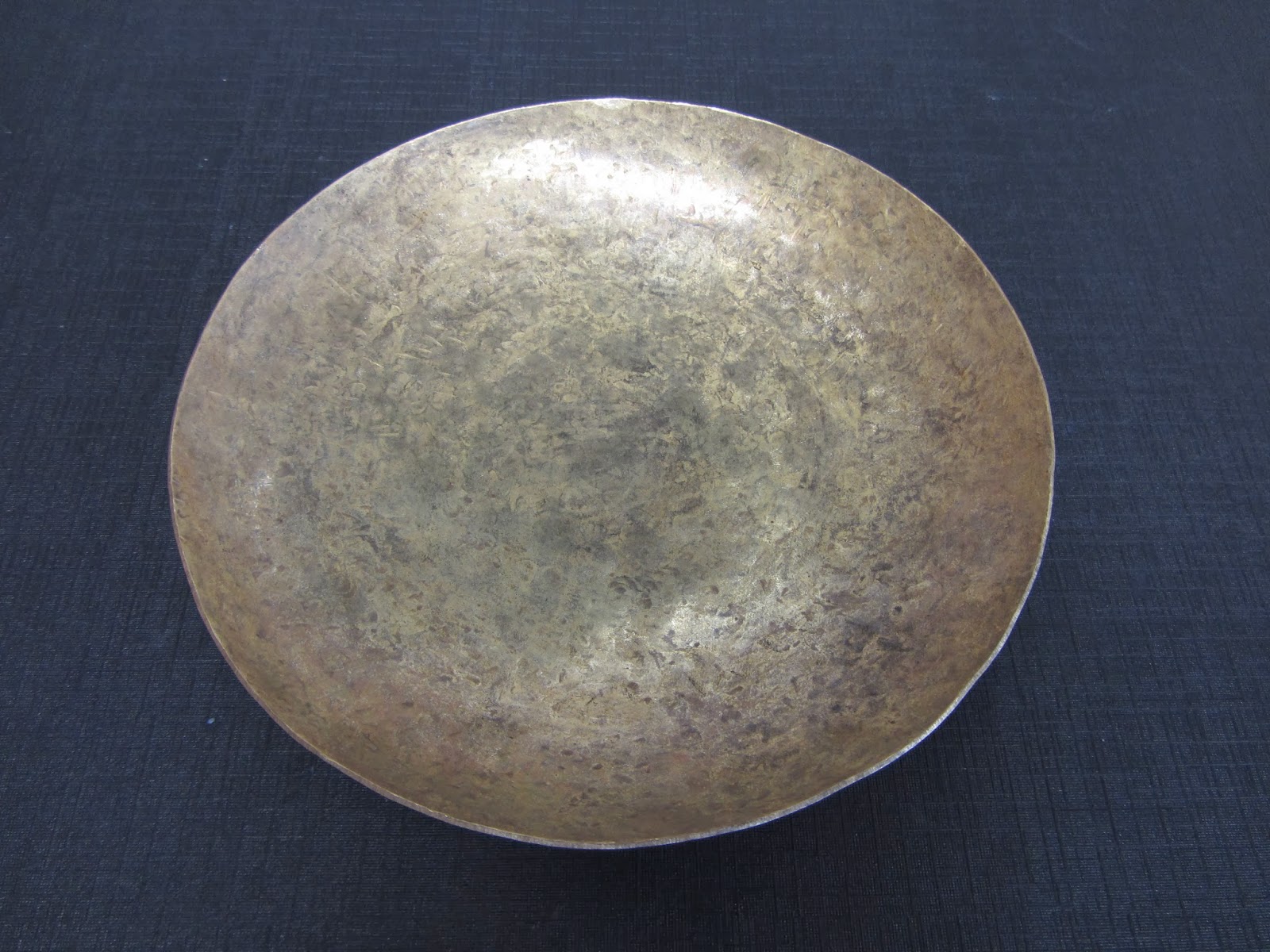 Mabel Lowman Art: Metalwork: Sinking a shallow bowl