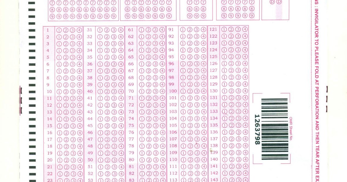 CUTOFFS ADDA TSPSC GROUP2 SAMPLE OMR SHEET (గ్రూప్2 మాదిరి OMR పత్రము)