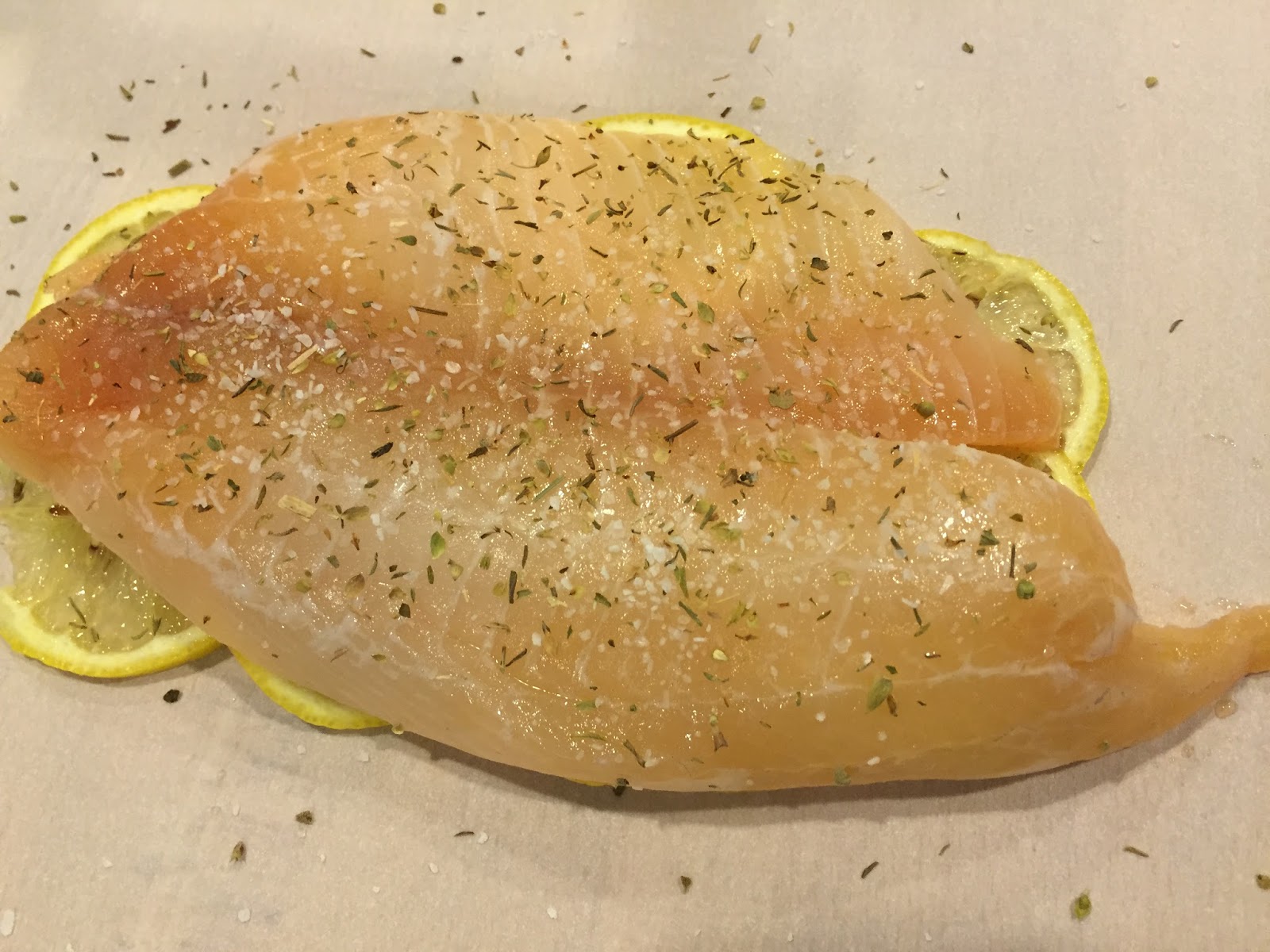 Hold the onion Tilapia in Parchment Paper