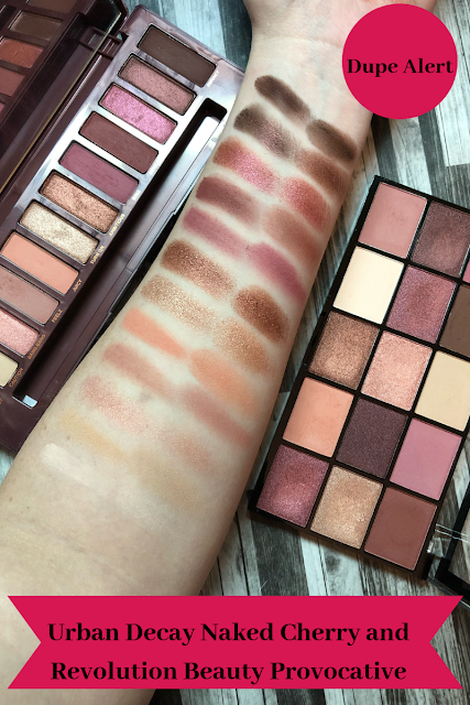 Urban Decay Naked Cherry and Revolution Beauty Reloaded