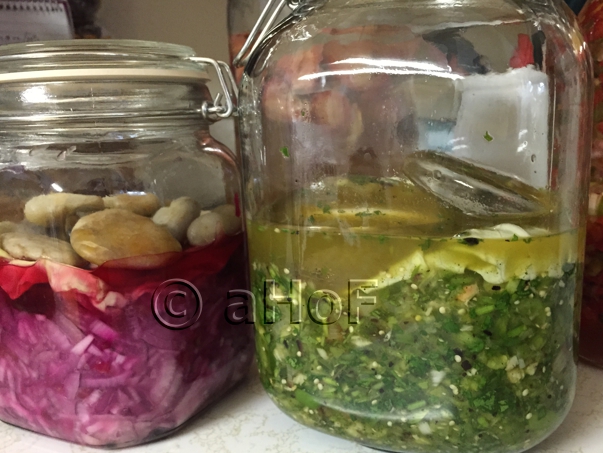 fermenting, Onion Relish, Salsa Verde, fermenting