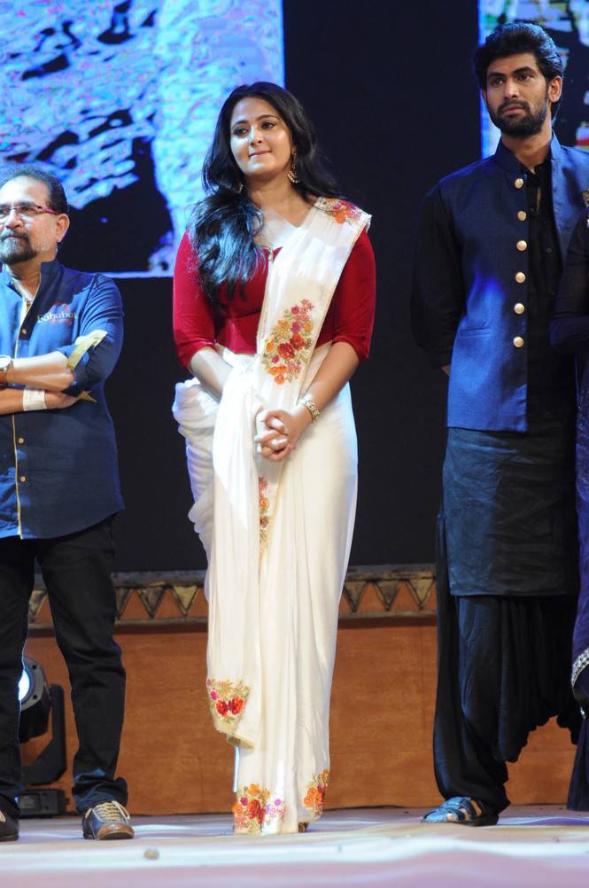 Anushka Stills At Baahubali 2 Movie Pre Release Function
