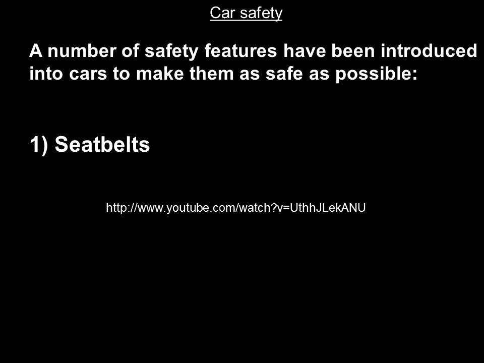 GCSE Physics y11 mod9 Car Safety
