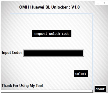 OMH Huawei BL Unlocker V1.0 Full Cracked