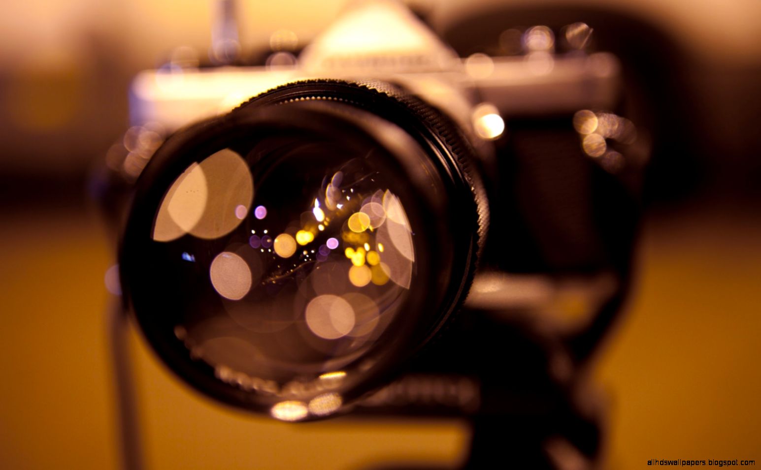 Camera and Bokeh widescreen wallpaper