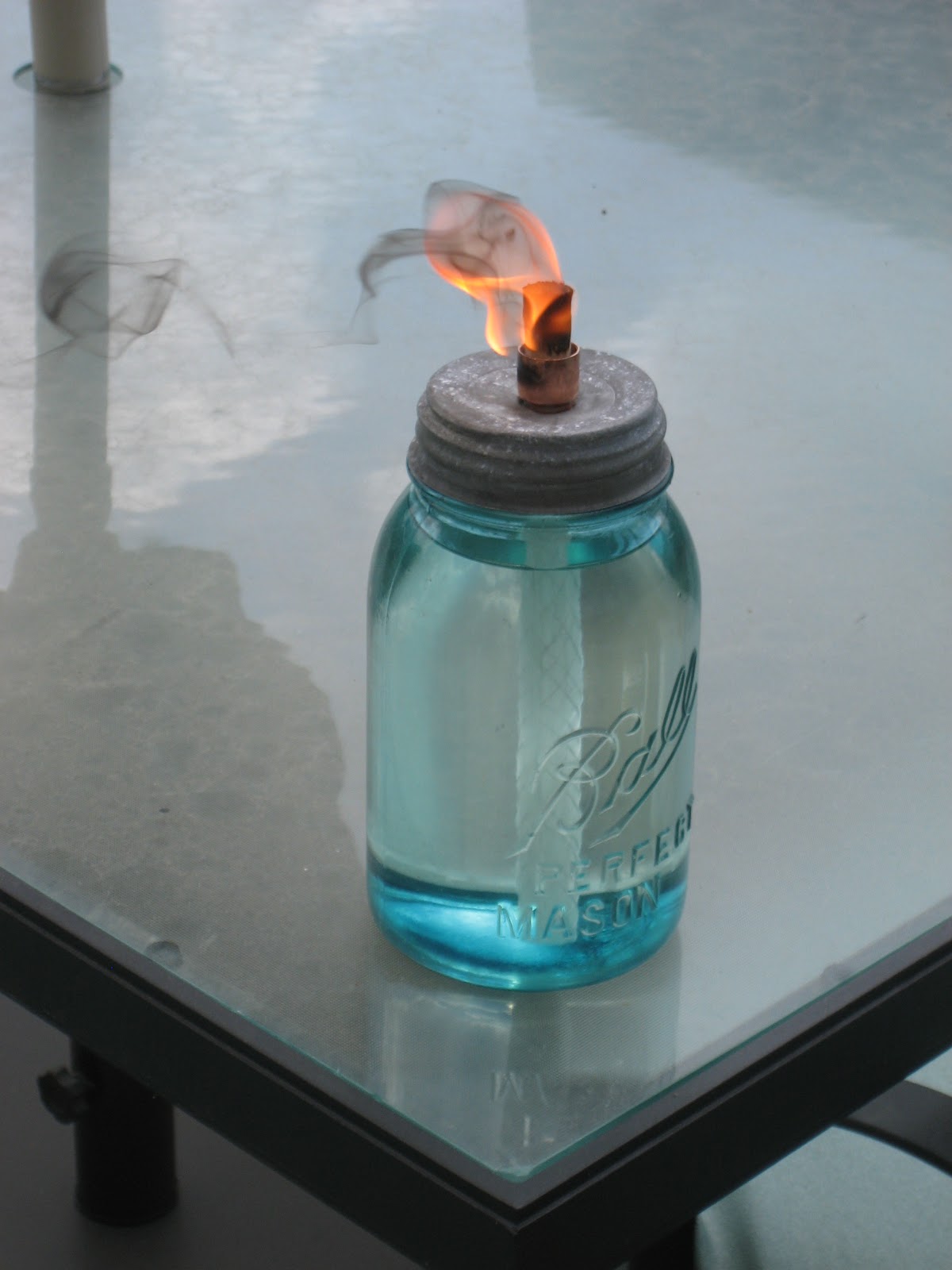 DIY Mason Jar Oil Burner