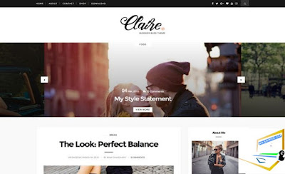 Claire Personal Blogger Template | Download Free Claire Personal Blogger Template