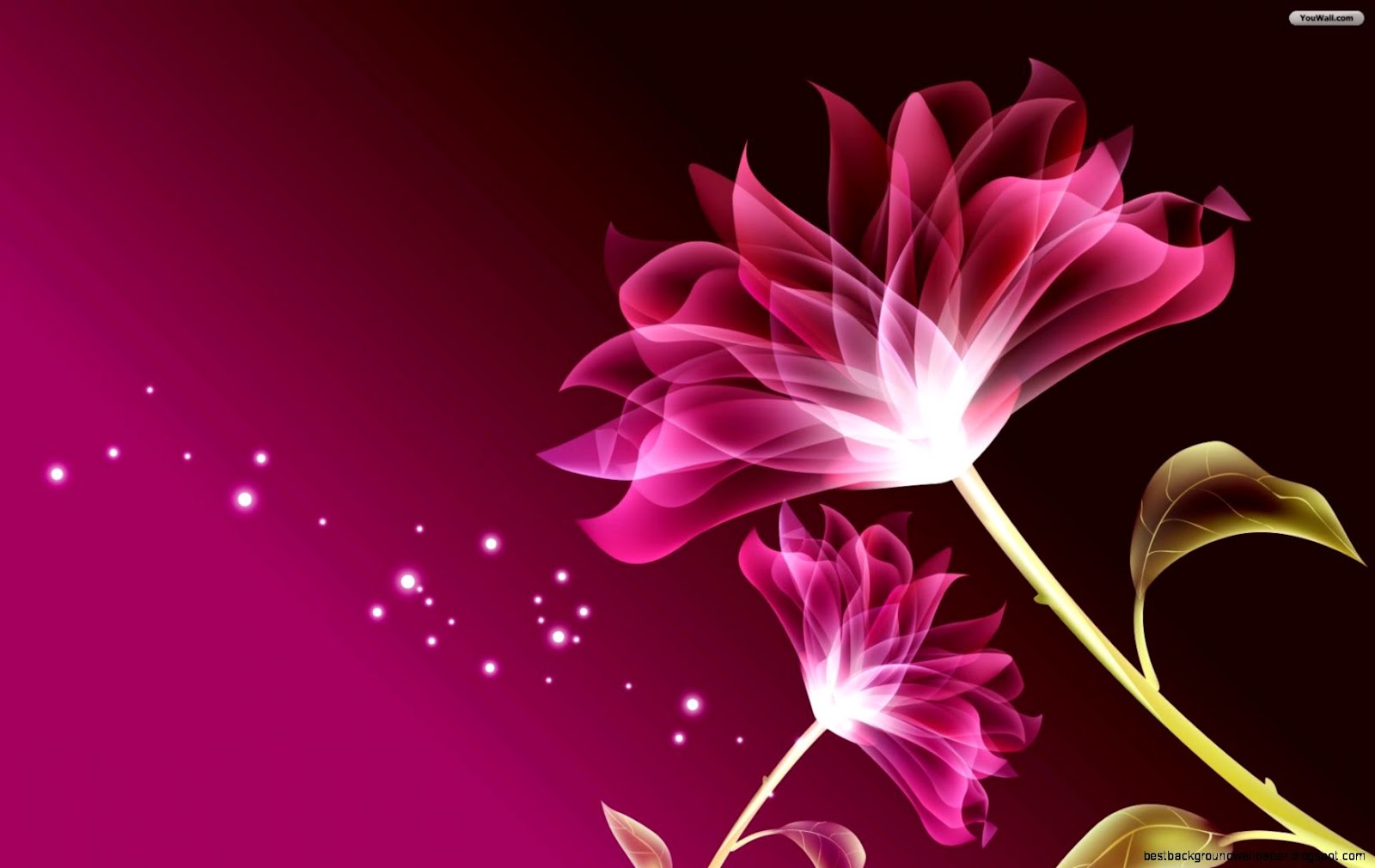 Abstract Pink Flower