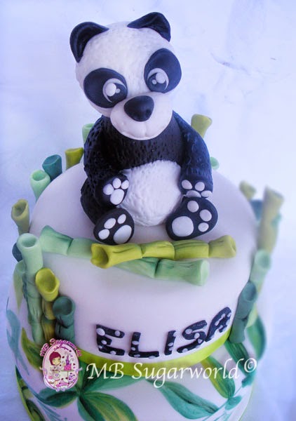 panda cake topper