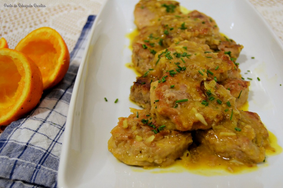 Ponto de Rebuçado Receitas: Medalhões de porco com molho de laranja