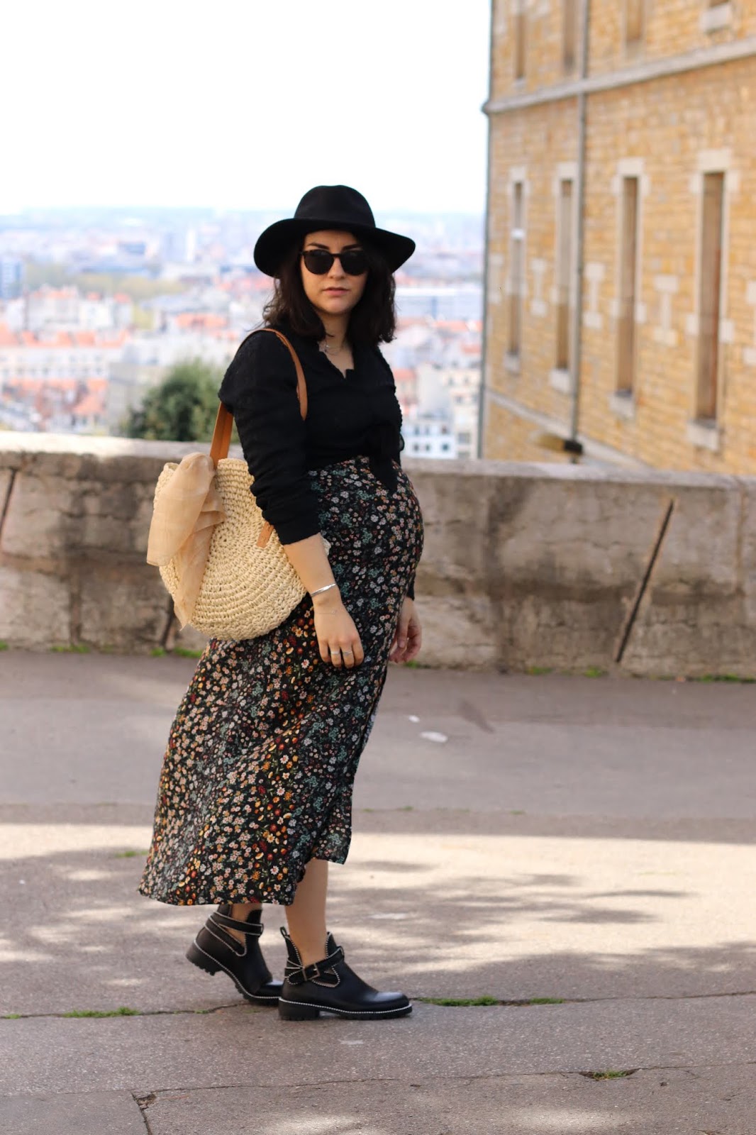 Porter la robe longue enceinte - Le bazar d'Alison - Blog Mode Lyon et autres