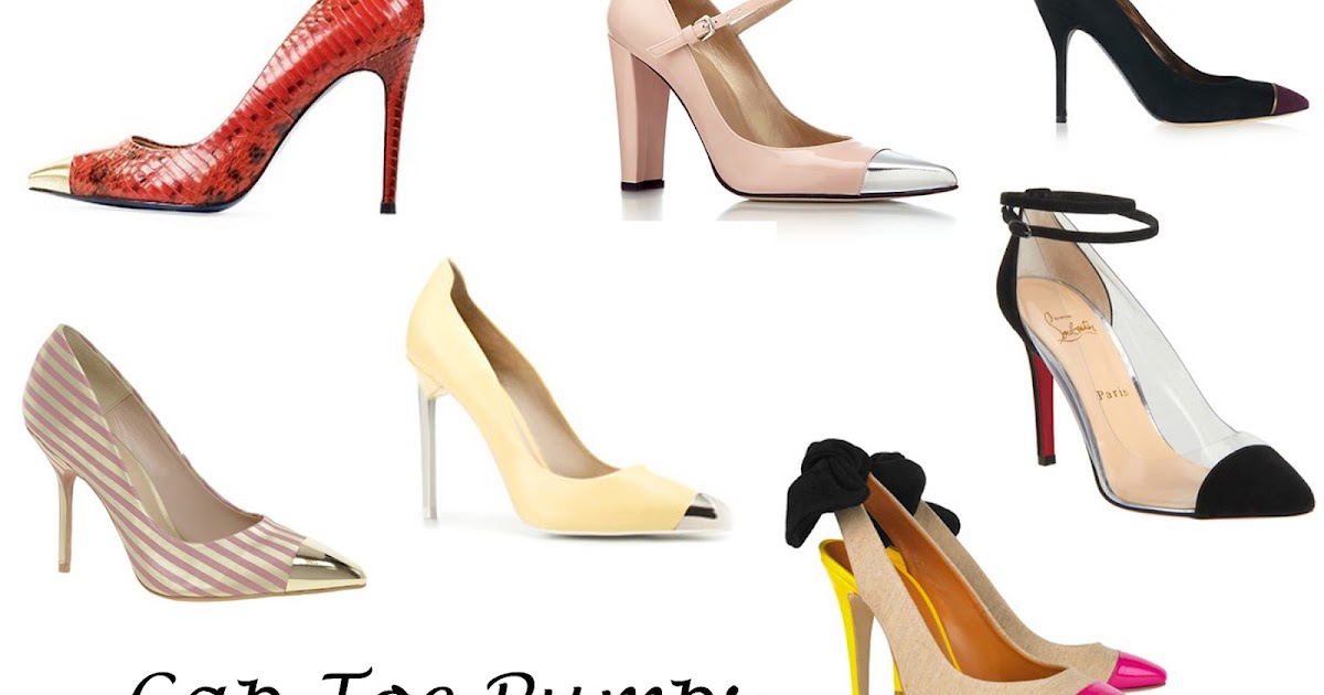 cap toe high heels