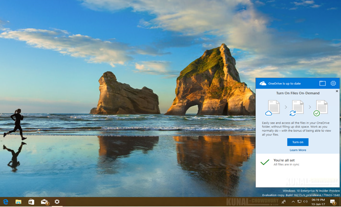 OneDrive to get Files-On-Demand feature in Windows 10 Fall Creators Update (www.kunal-chowdhury.com)