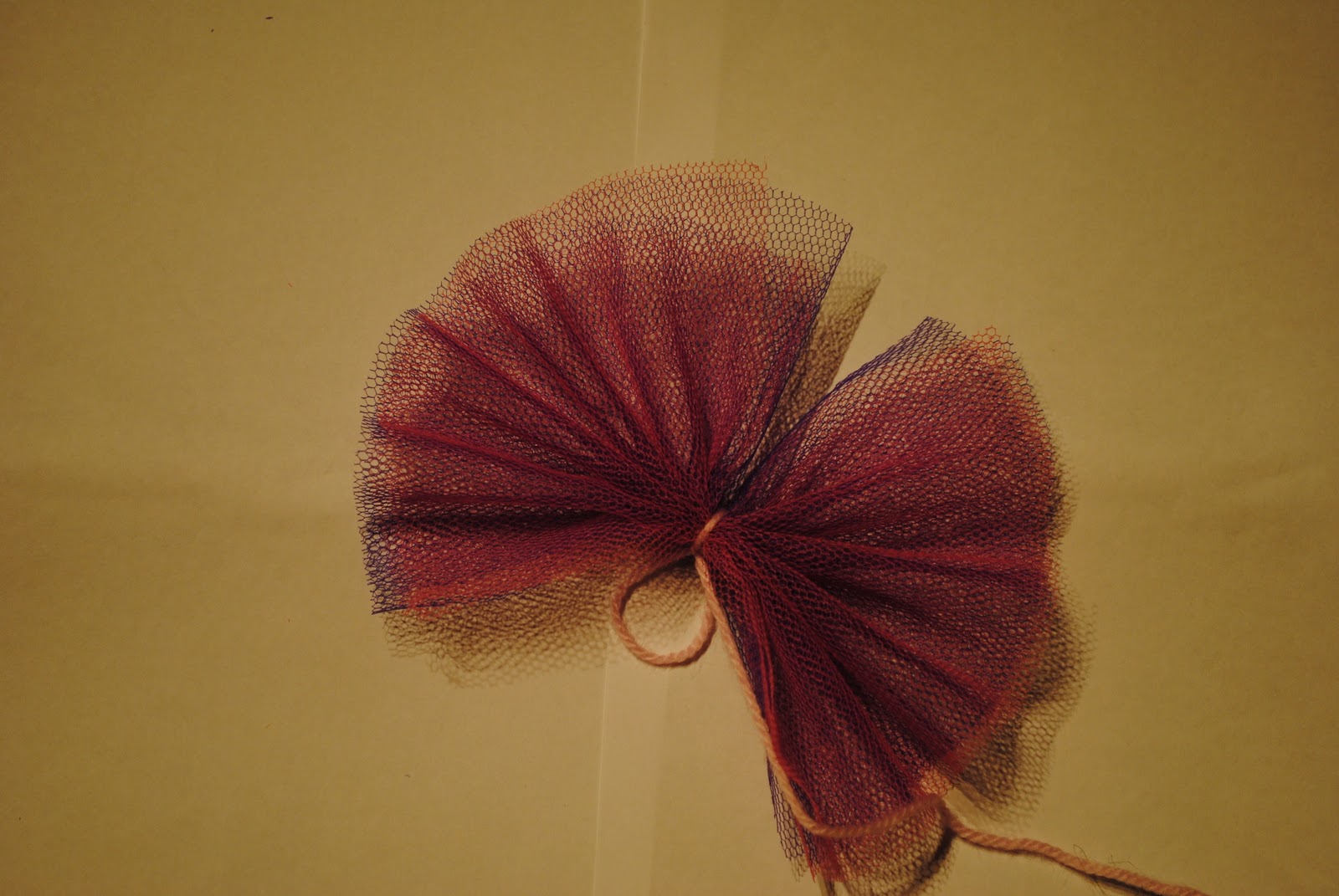 Natalie Makes Super simple tulle bow / flower
