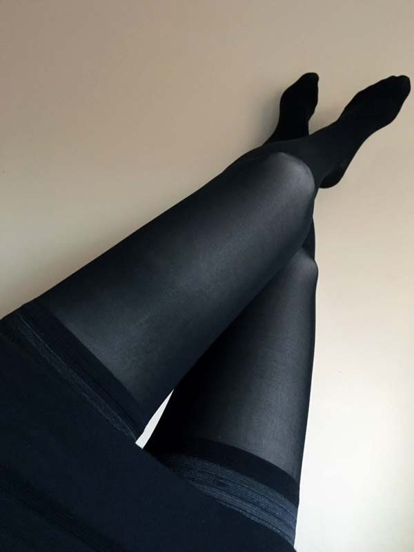 Item M6 Super Smooth 50 Denier Compression Semi opaque Support Hold Ups
