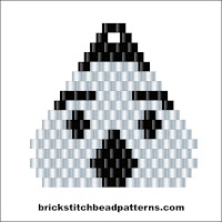 Click to view the Ghost Face Halloween brick stitch bead pattern charts.