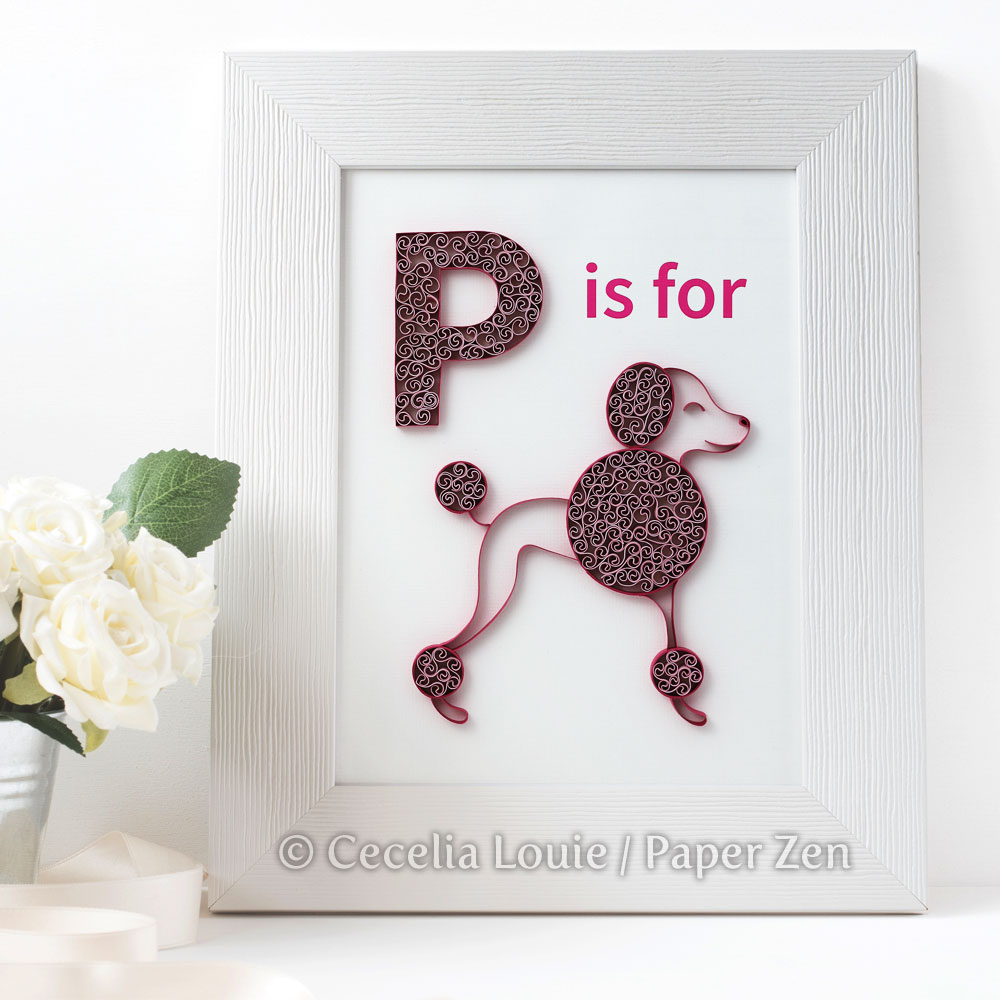 to Paper Zen Cecelia Louie Quilling Letter P Tutorial How