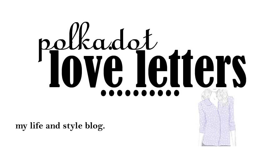 polka dot love letters