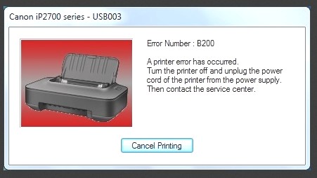 Mengatasi Error B200 Pada Printer Canon IP2770 - Gividia