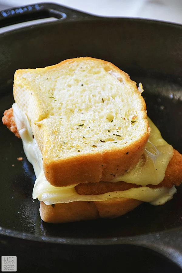 Mozzarella Stick Grilled Cheese Sandwich