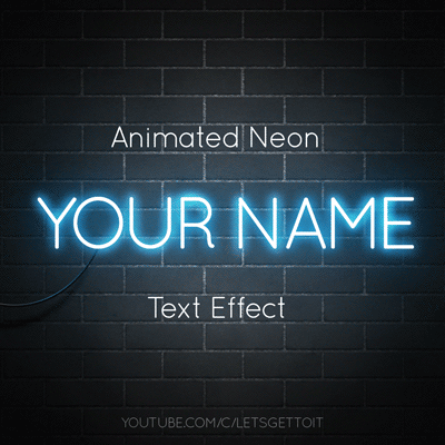 Free shop Tutorials #2: How To Create an Animated Neon Text Effect in Adobe shop PREVIEW 2 Free shop Tutorials #2: How To Create an Animated Neon Text Effect in Adobe shop PREVIEW 2