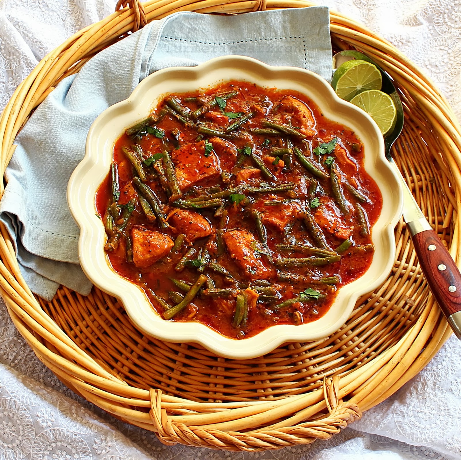 Turmeric & Saffron Khoreshe Loobia Sabz Persian Green Bean Stew